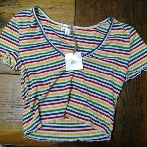 rainbow crop top